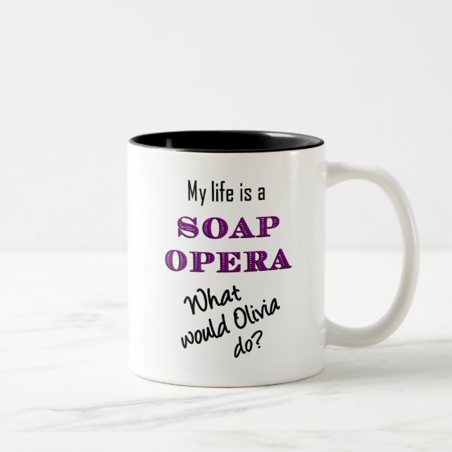 Ma vie est un feuilleton Olivia et tasse de (Droit)