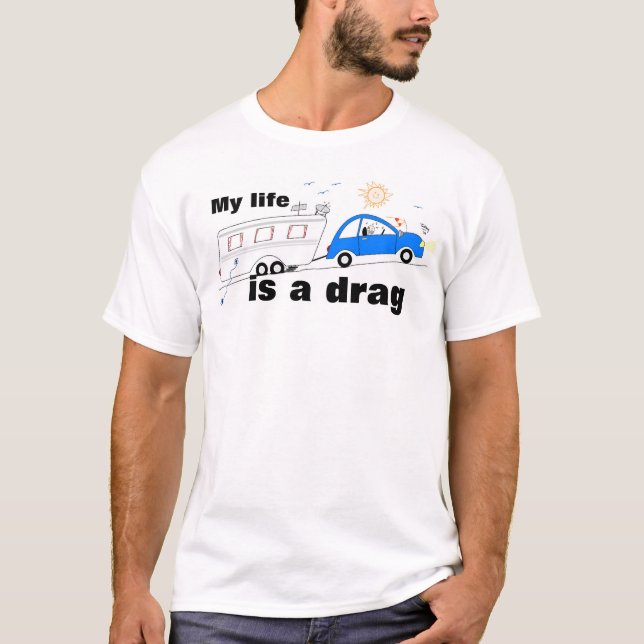 Ma vie est un t-shirt de traîneau (Devant)