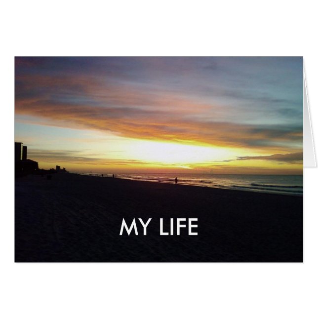 "MA VIE-VOUAIT DIRE À CAUSE DE VOUS" (Devant horizontal)