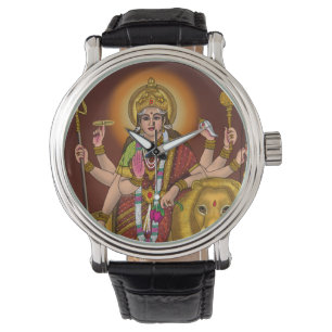 Maa Durga Clock Watch