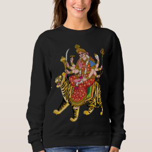 Maa Durga Sweatshirt   La déesse hindoue Durga Spi