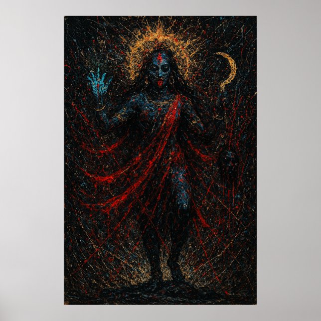 Maa Kali – Goddess of Power and Protection Artwork Poster (Front)