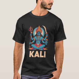 Maa Kali Hindu Goddess Trishula & Sword Feminine D T-Shirt