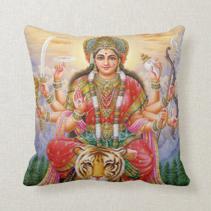 Maa Kali Prayer Beautiful Throw Pillow