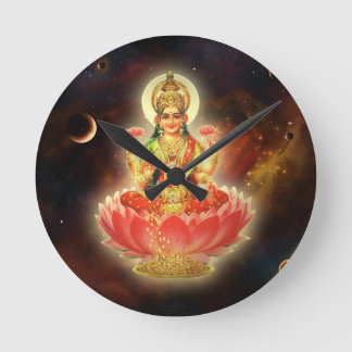 Maa Maha Lakshmi Devi Laxmi Goddess of Wealth Round Clock
