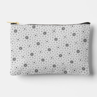 Maacah001 B&W abstract doodle Accessory Pouch