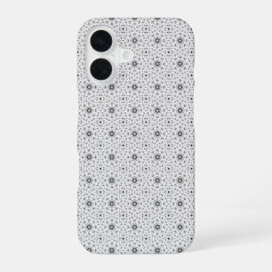 Maacah001 B&W abstract doodle iPhone 16 Case