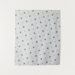 Maacah001 B&W abstract doodle Tapestry