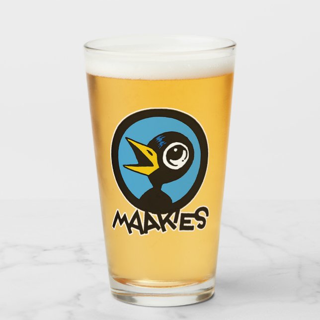 Maakies NEW Pint Glass (Front Filled)