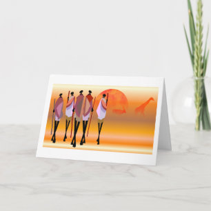 Maasai Birthday Card