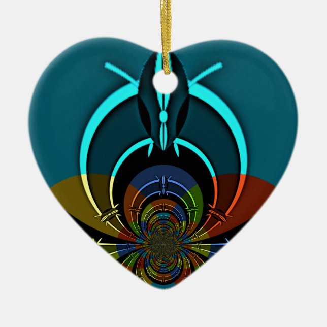 Maasai Colours Hakuna Matata Ceramic Ornament (Front)