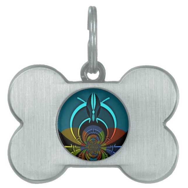 Maasai Colours Hakuna Matata Pet Name Tag (Front)