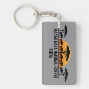 Maasai Mara National Reserve Kenya Keychain
