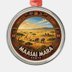 Maasai Mara National Reserve Narok Kenya Metal Ornament