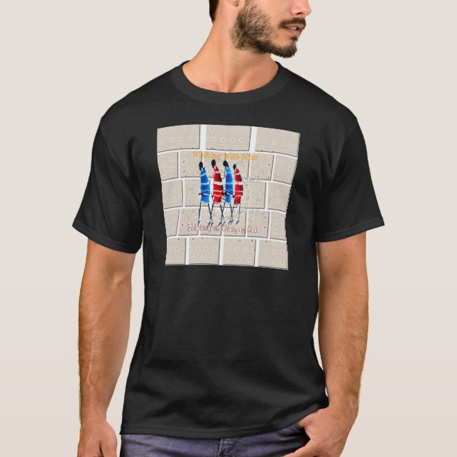 Maasai Morans Christian Art Print T-Shirt (Front)