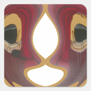 Maasai Mosaic: A Celebration of in Vibrant Culture Square Sticker