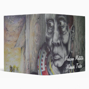 Maasai Mother & Child with Lion Art Print/Graphic Binder