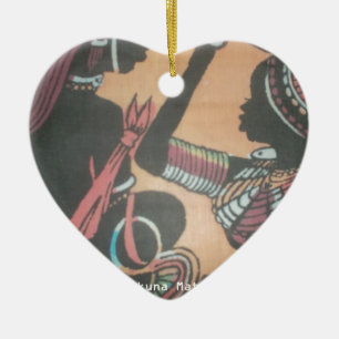 Maasai Tradition and Culture Pattern Art Design Ceramic Ornament