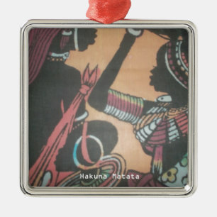 Maasai Tradition and Culture Pattern Art Design Metal Ornament