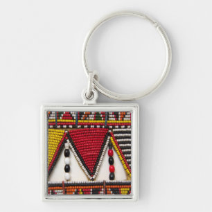 Maasai Tribal Beadwork Keychain