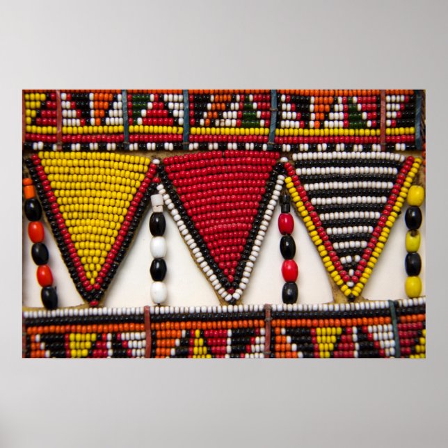 Maasai Tribal Beadwork Poster (Front)