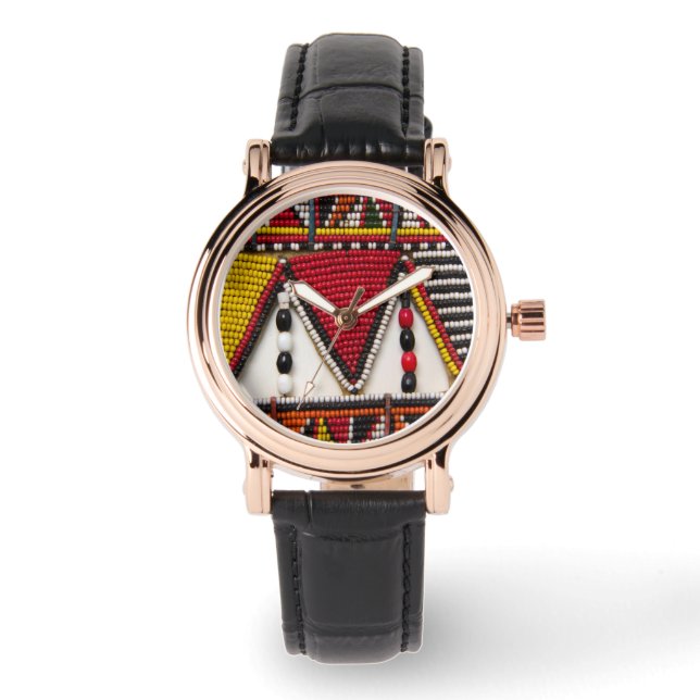 Maasai Tribal Beadwork Watch (Front)