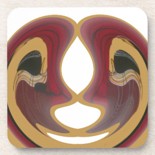 Maasai Tribal Whirl Art Print Coaster