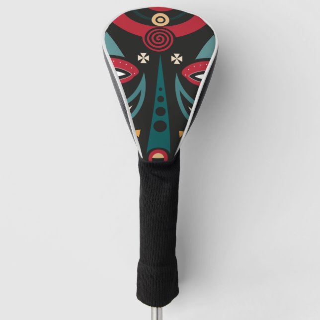 maasai warrior golf head cover (Front)