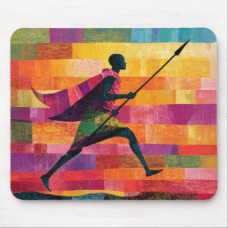 Maasai Warrior's Journey Mouse Pad