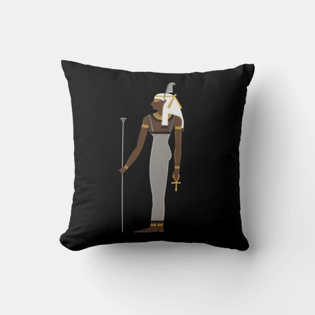Maat Throw Pillow (Front)