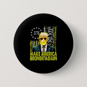 Maba Make America Blonde Again Funny Trump Bubble  2 Inch Round Button