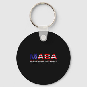 Maba Make Aoc Andria Ocasio-cortez Bartend Again U Keychain