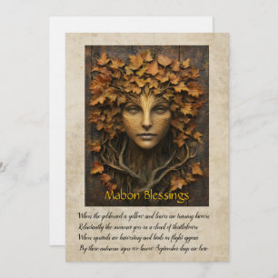 Mabon Autumn Equinox Greeting Card