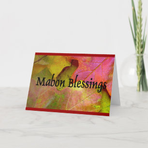 Mabon - Autumn Equinox Greeting Card