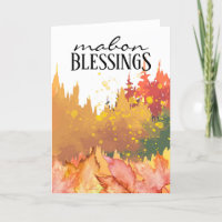 Mabon Autumnal Equinox Fall Trees & Leaves Wicca