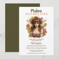 Mabon Harvest Fall Equinox Retro Fairy