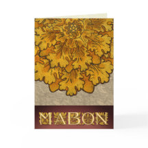 Mabon Oak Leaves and Letters