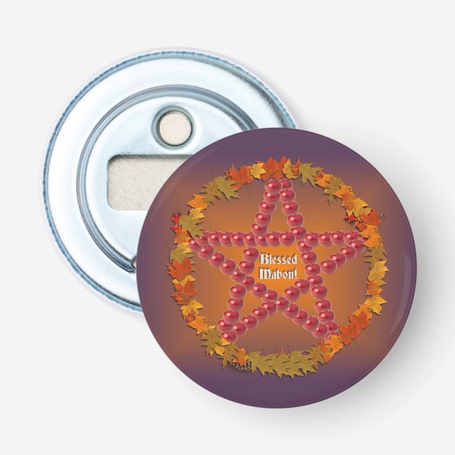 Mabon Pentacle Bottle Opener (Front)