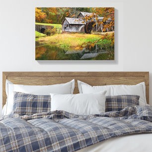 Mabry Mill in Autumn Canvas Print