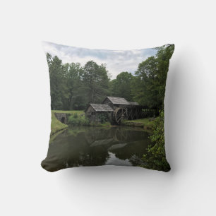 Mabry Mill, Virginia Throw Pillow
