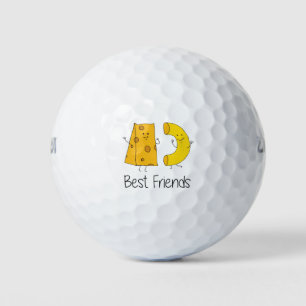Mac and Cheese Best Friends Art Friendship Art Bes Golf Balls