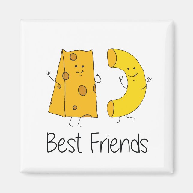 Mac and Cheese Best Friends Art Friendship Art Bes Magnet (Front)