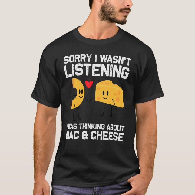 Mac And Cheese Designs For Men Women Pasta Food T-Shirt (Front)