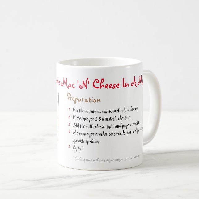 Mac And Cheese In A Mug Microwave Recipe (Front Right)