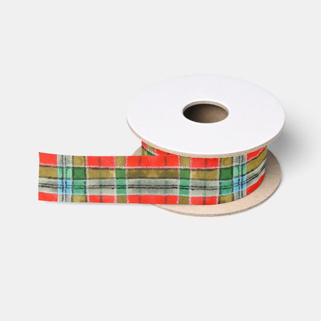 MAC BAIN TARTAN 1.5" Wide Satin Ribbon (Spool)