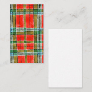 MAC BAIN TARTAN 3.5x2 Flat Card / Vertical