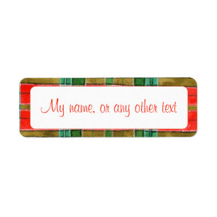MAC BAIN TARTAN .75"x2.25" Labels