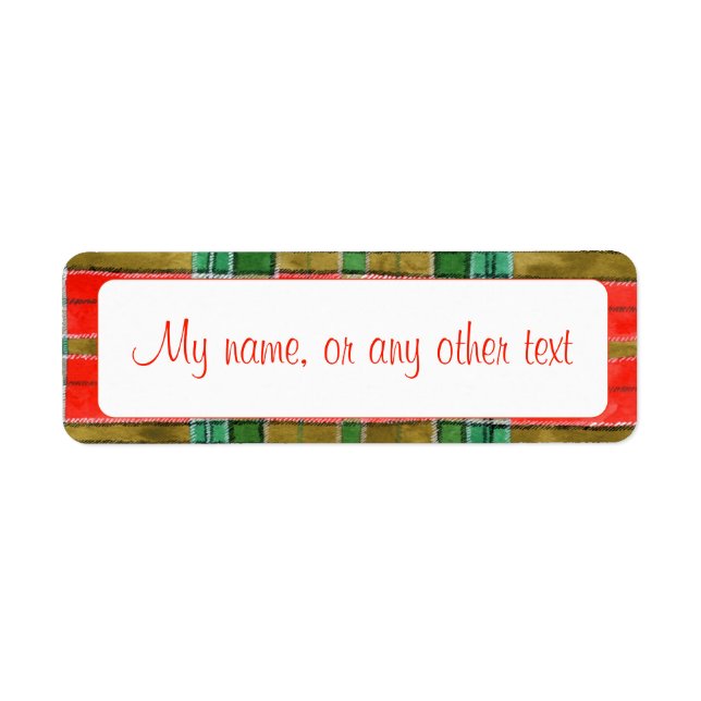 MAC BAIN TARTAN .75"x2.25" Labels (Front)