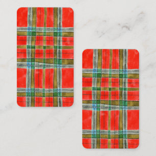 MAC BAIN TARTAN Bookmark - 3.5x2 Card 