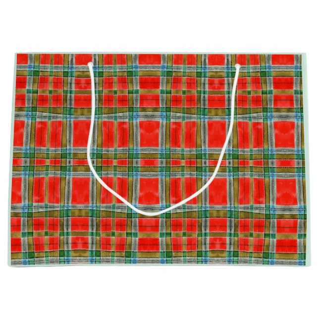 MAC BAIN TARTAN Grand sac cadeau (Devant)